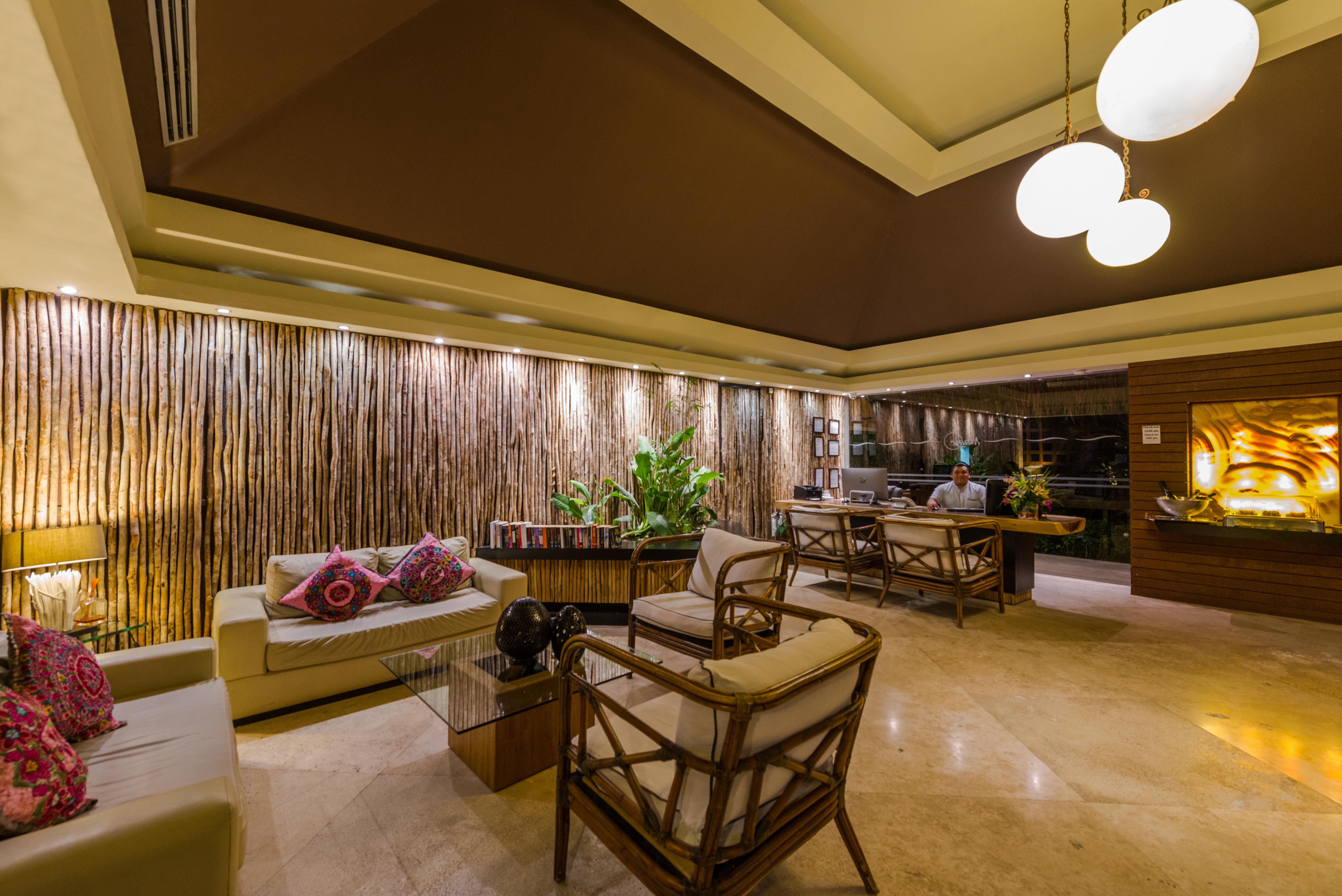 Magic Blue Spa Boutique Hotel Adults Only بلايا ديل كارمن المظهر الخارجي الصورة The lobby of the hotel