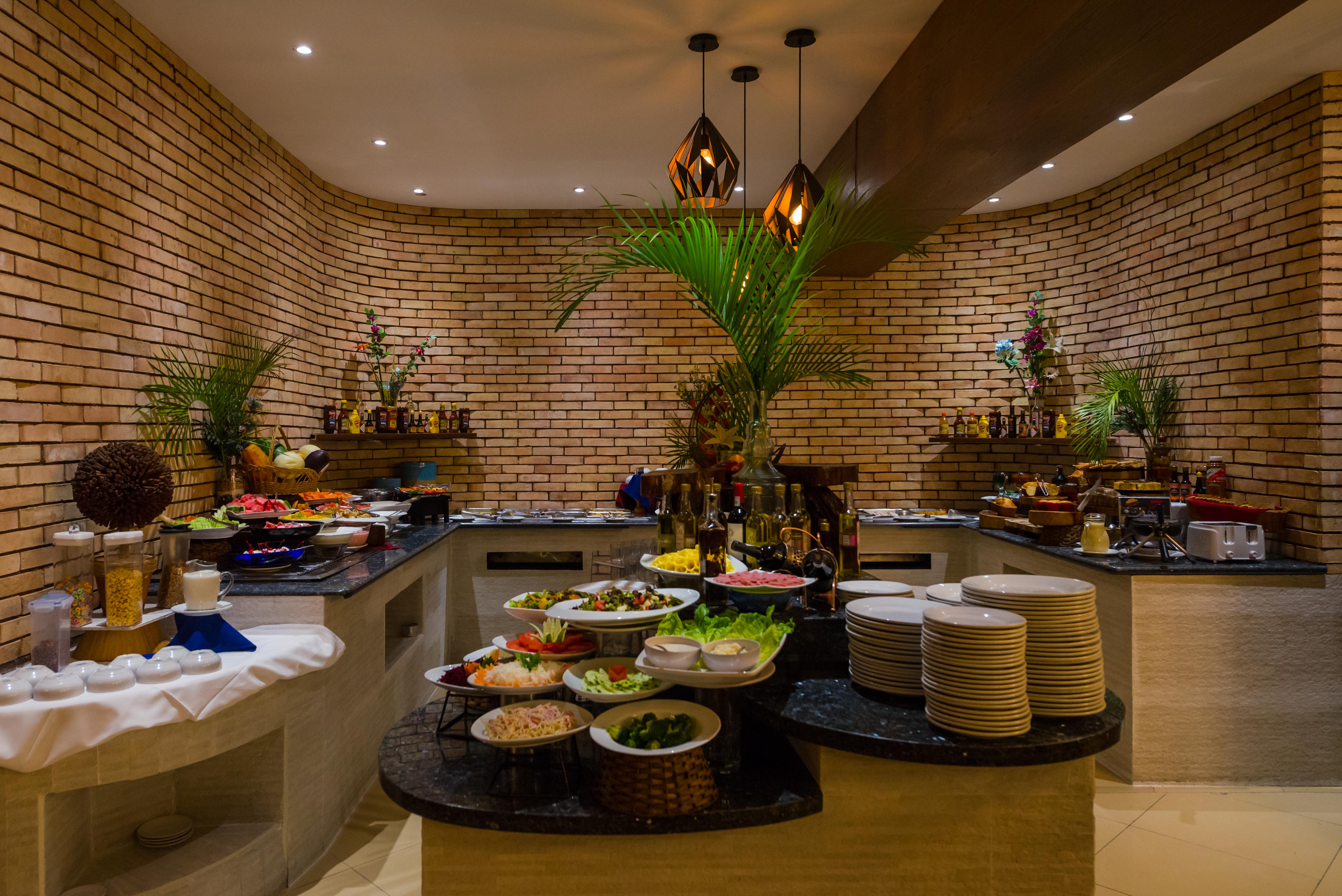 Magic Blue Spa Boutique Hotel Adults Only بلايا ديل كارمن المظهر الخارجي الصورة The buffet at the hotel